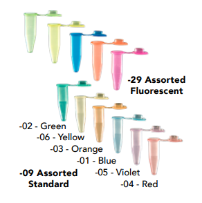 1.5cc平頭刻度微量彩色離心管 (寬蓋)