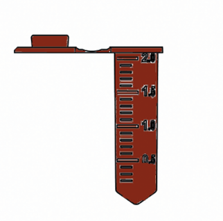 2.0cc平頭刻度微量離心管 ( 褐色 )