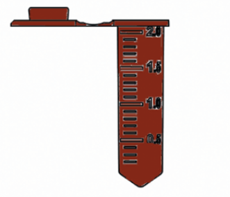 2.0cc平頭刻度微量離心管 ( 褐色 )