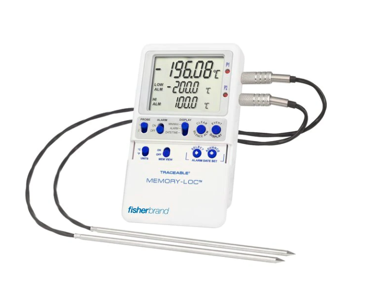 Fisherbrand LN2溫度計錄器,雙探針