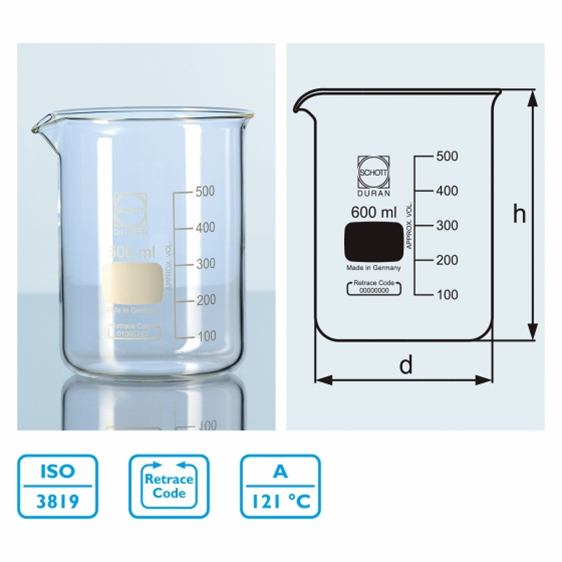 SCHOTT  低型燒杯