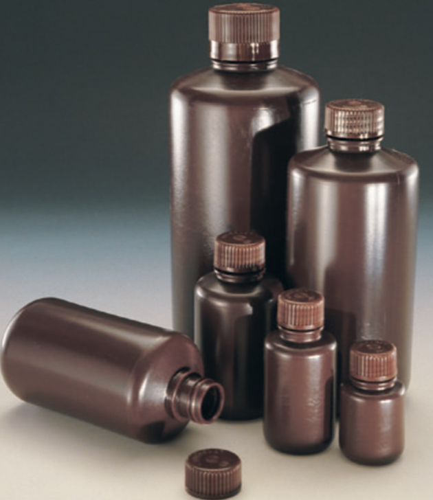 Nalgene  HDPE棕色細口瓶