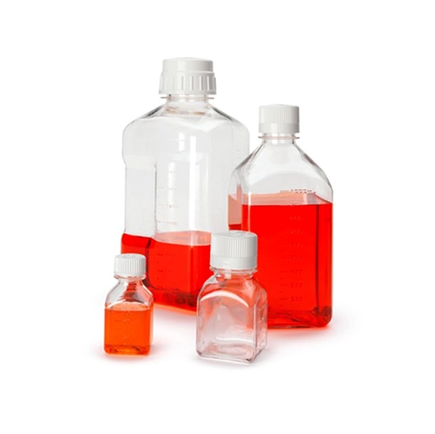 Nalgene PETG無菌方形瓶-HDPE螺蓋
