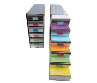 抽屜式彩色紙盒架(直立式冰箱用)